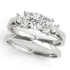 Trellis Cluster Side Engagement Ring