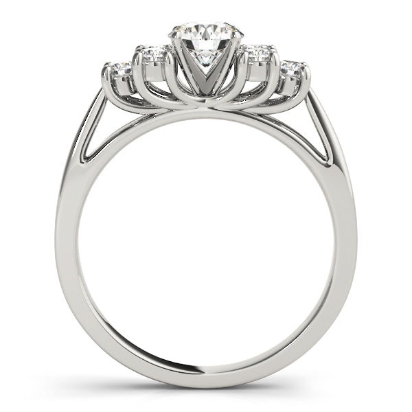 Trellis Cluster Side Engagement Ring
