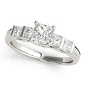 Princess Cut Channel Set Diamond Engagement Ring