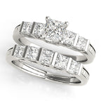 Channel Set Princess Cut Engagement Ring – Semi-Mount 0.6CT