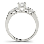 Channel Set Princess Cut Engagement Ring – Semi-Mount 0.6CT