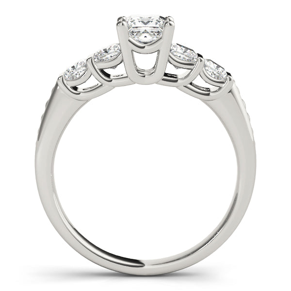 Princess Cut Channel Set Diamond Engagement Ring
