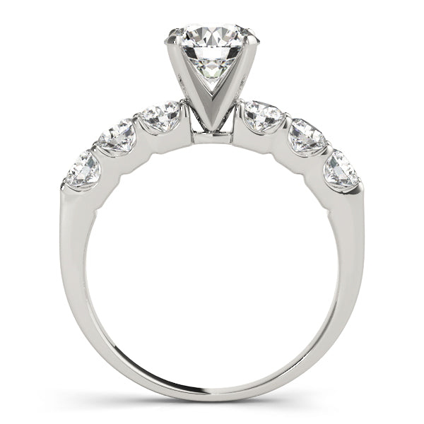 Single Row Shared Prong Diamond Engagement Ring 0.25 CT Semi-Mount