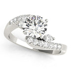 Bypass Marquise Fancy Shape Engagement Ring