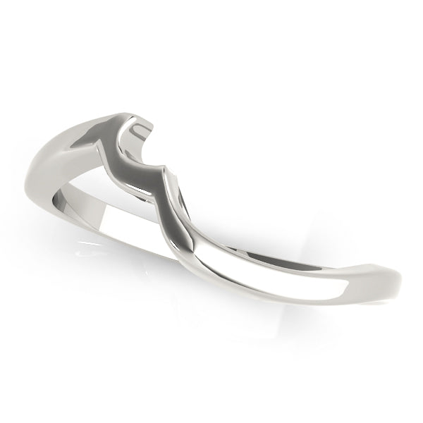 Curved Diamond Wedding Band