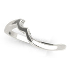 Curved Diamond Wedding Band