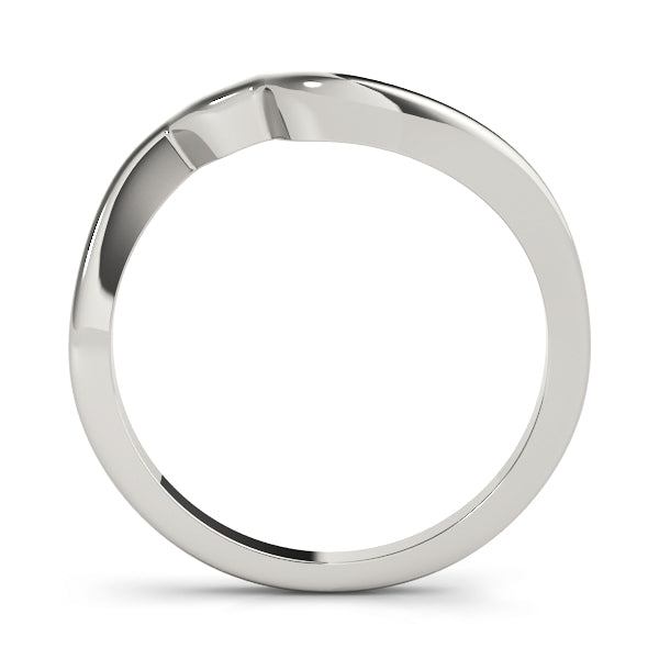 Curved Diamond Wedding Band