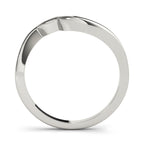 Curved Diamond Wedding Band