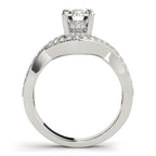 Multirow Round Cut Engagement Ring