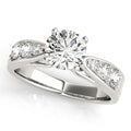 Elegant Channel Set Single Row Diamond Engagement Ring
