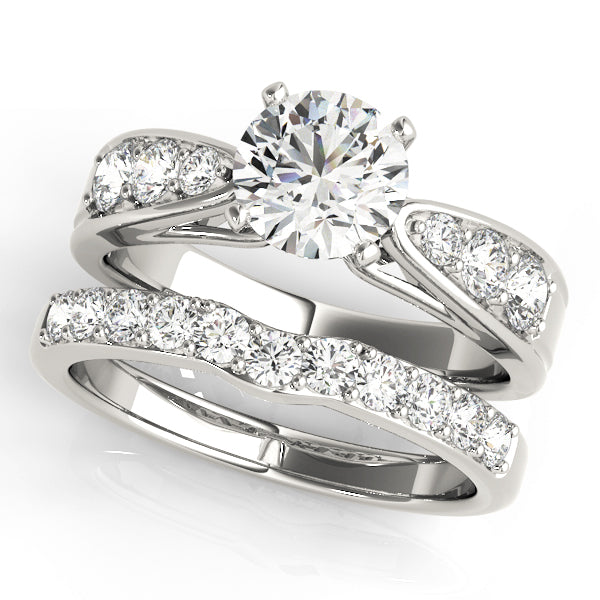 Elegant Channel Set Single Row Diamond Engagement Ring