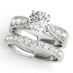 Elegant Channel Set Single Row Diamond Engagement Ring