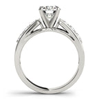 Elegant Channel Set Single Row Diamond Engagement Ring