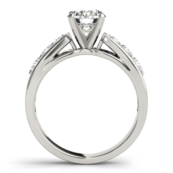 Elegant Channel Set Single Row Diamond Engagement Ring