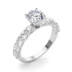 Diamond Engagement Ring Semi-Mount Single Row