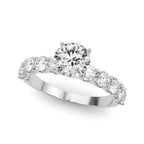 Diamond Engagement Ring Semi-Mount Single Row