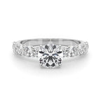 Diamond Engagement Ring Semi-Mount Single Row