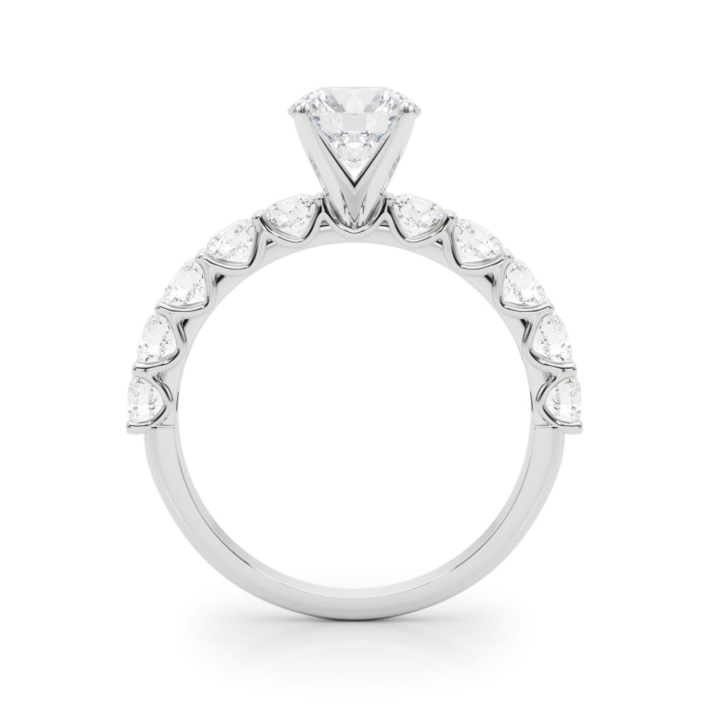 Diamond Engagement Ring Semi-Mount Single Row