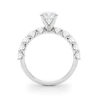 Diamond Engagement Ring Semi-Mount Single Row