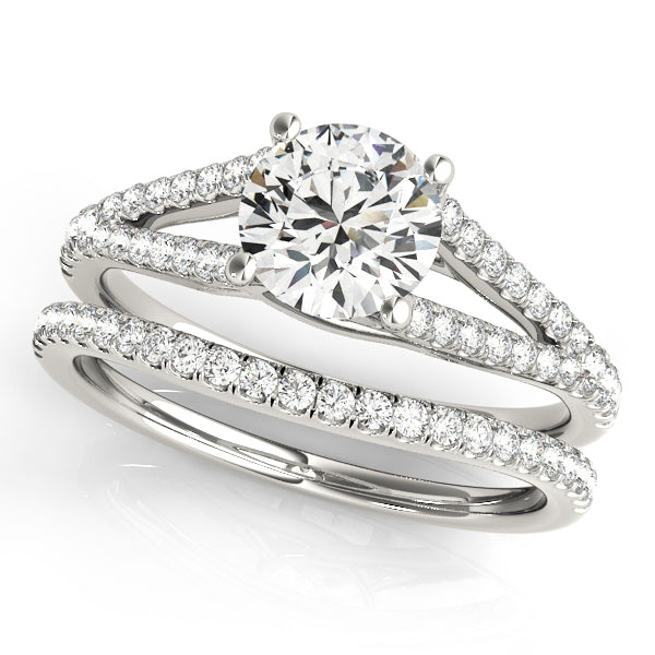 Split Shank Trellis Engagement Ring