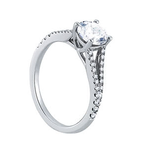 Split Shank Trellis Engagement Ring