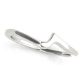 Curved Diamond Wedding Band Ring