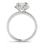 Cushion Halo Engagement Ring