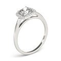 Cushion Cathedral Halo Engagement Ring