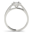 Emerald Cut Diamond Engagement Ring with Halo Setting 3.8 Carat