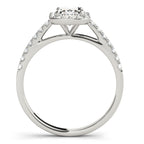 Emerald Cut Halo Diamond Engagement Ring 3.8 Carat Center