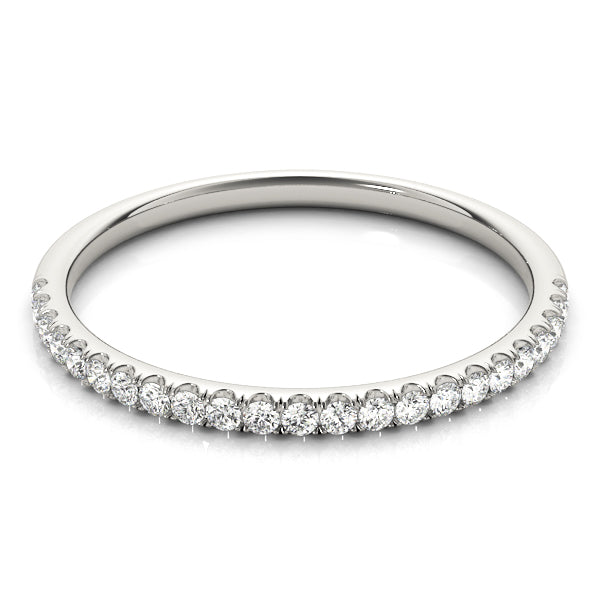 Straight Diamond Stackable Wedding Band