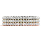Straight Diamond Wedding Band Ring