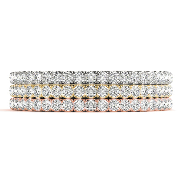 Straight Diamond Stackable Wedding Band
