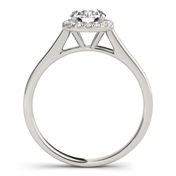 Classic Round Halo Diamond Engagement Ring