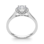 Classic Round Halo Diamond Engagement Ring