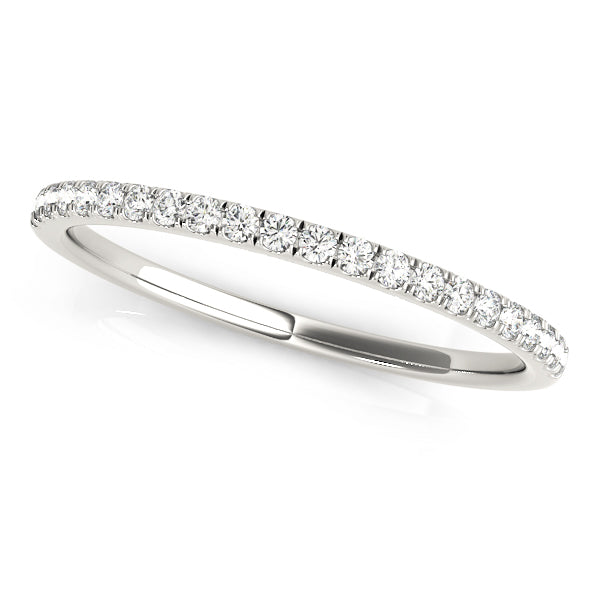 Classic Straight Diamond Wedding Band Ring