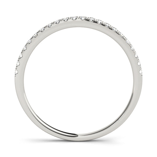 Classic Straight Diamond Wedding Band Ring