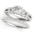 Infinity Split Shank Cluster Engagement Ring