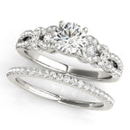 Infinity Split Shank Cluster Engagement Ring