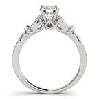 Infinity Split Shank Cluster Side Engagement Ring – Semi-Mount