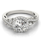 Antique Style Cushion Cut Engagement Ring