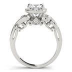 Antique Style Cushion Cut Engagement Ring