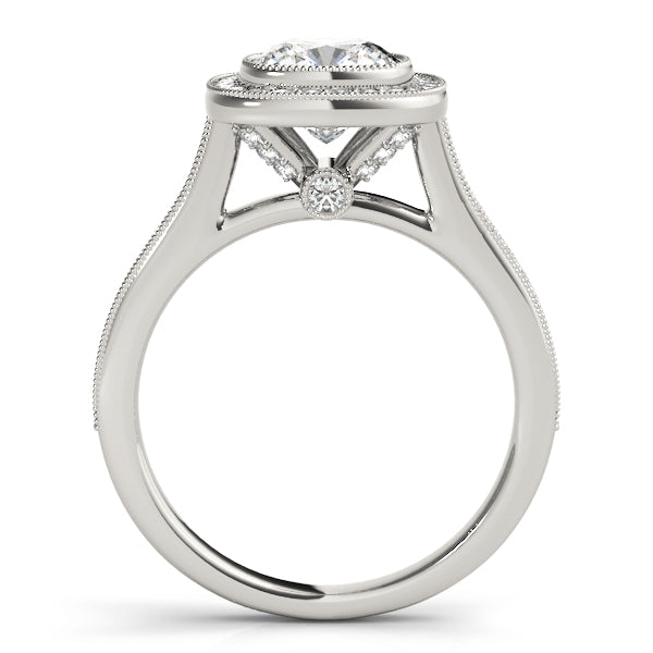 Cushion Halo Diamond Engagement Ring