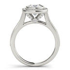 Cushion Halo Diamond Engagement Ring