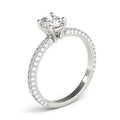 Oval Multirow Pavé Engagement Ring
