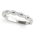 Twist Design Diamond Stackable Wedding Band
