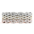 Twist Design Diamond Stackable Wedding Band