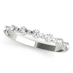 Alternating Shared Prong Diamond Wedding Band