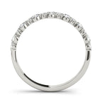 Alternating Shared Prong Diamond Wedding Band