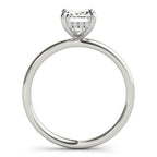 Emerald Cut Hidden Halo Diamond Engagement Ring 1.25 Carat Center